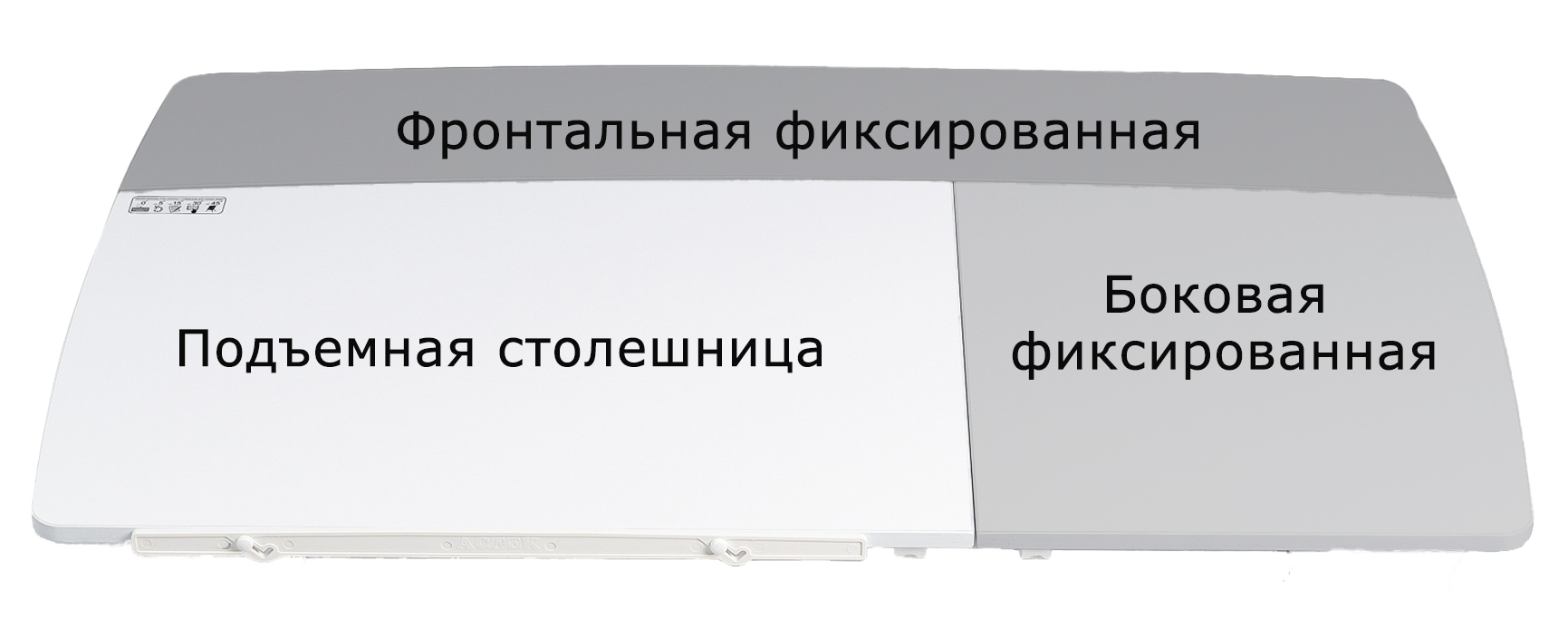 Столешница стола Лидер-Премиум - 3 составные части