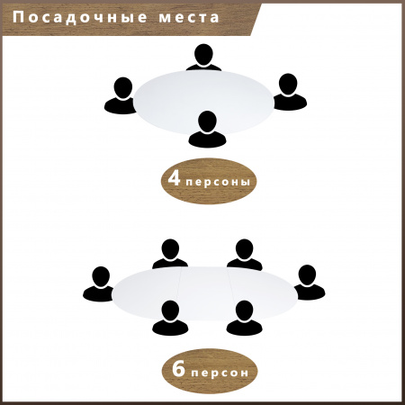 Стол круглый раздвижной 90х90/120 (ЛДСП белый / металл черный)