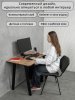 АСТЕК Стол Геймерский-110, компьютерный, игровой, письменный, для пк и ноутбука (ЛДСП Дуб Вотан, опоры черные)