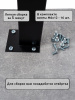 АСТЕК Стол Геймерский-110, компьютерный, игровой, письменный, для пк и ноутбука (ЛДСП Серый бетон, опоры черные)