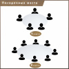 Стол круглый раздвижной 110х110/140 (Белый / опоры белые)